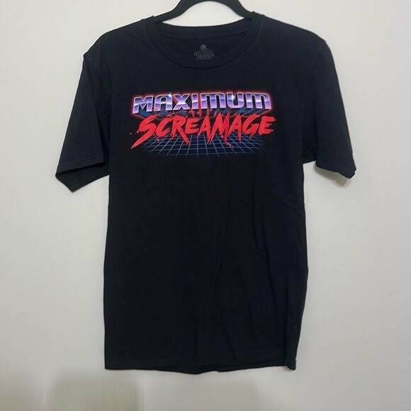 Universal Studios Maximum Screamage 2019 Halloween Horror Nights T-Shirt Small - Picture 1 of 7